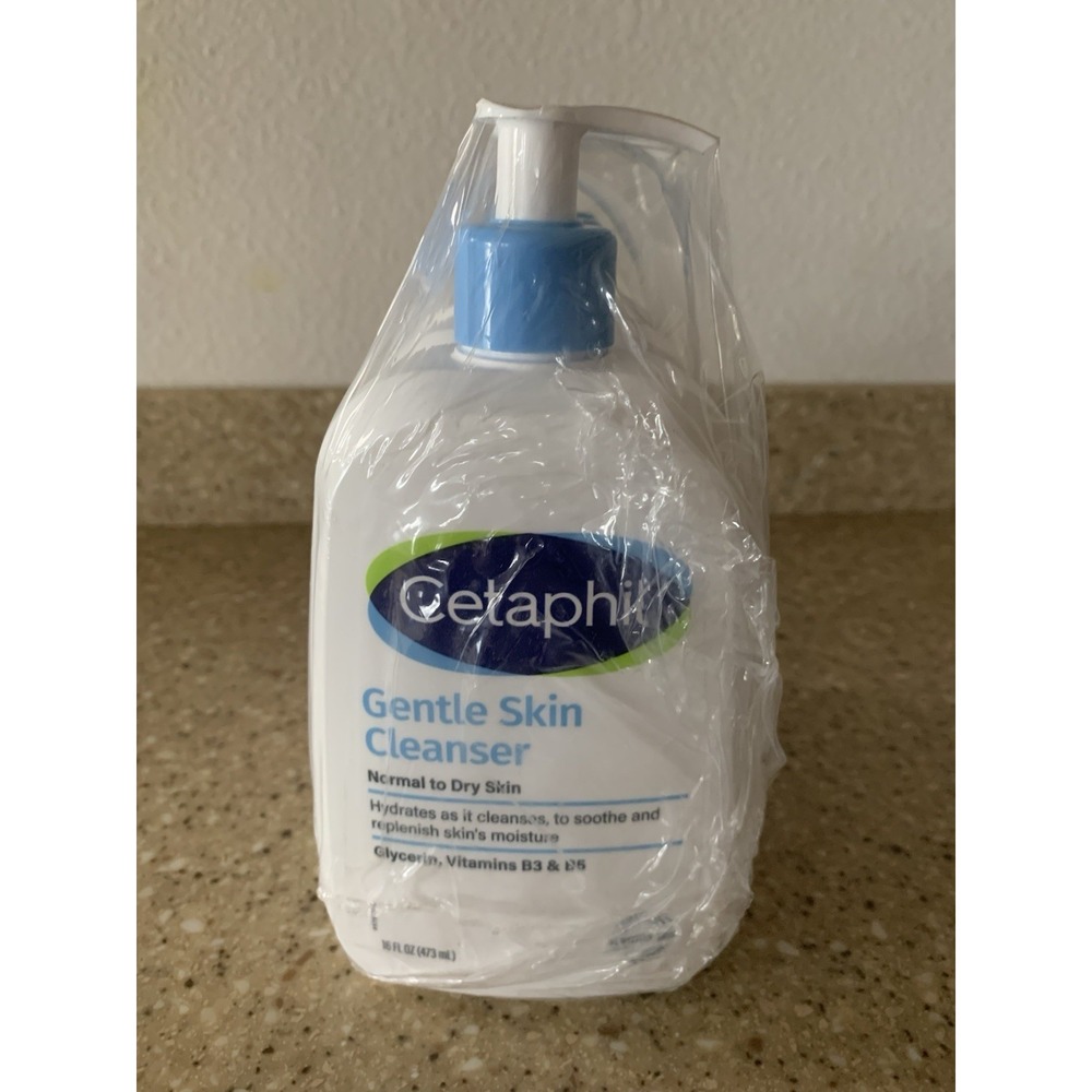 3 Pack Cetaphil Gentle Sensitive Skin Cleanser Bottles 16 fl oz Dry To Normal